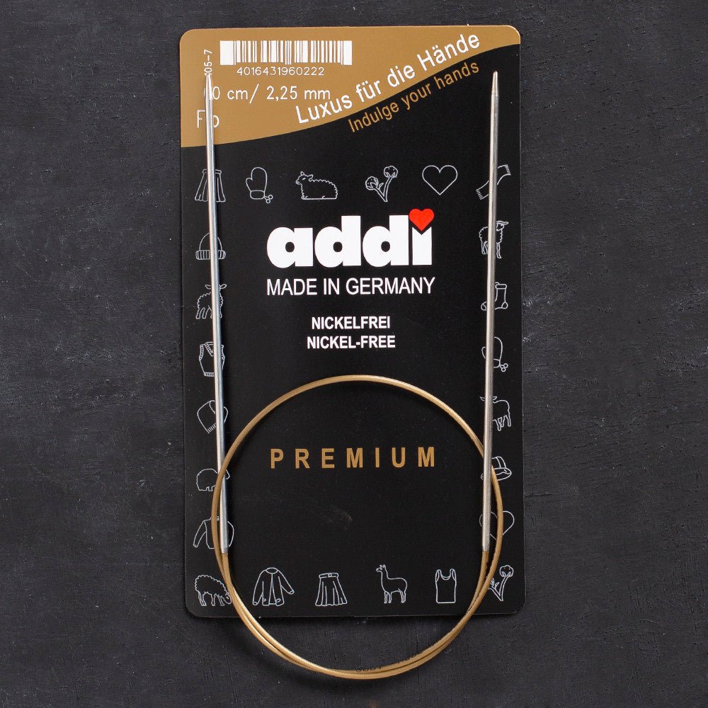 Addi 2,25mm 60cm Klasik Misinalı Şiş- 105-7 - Hobium